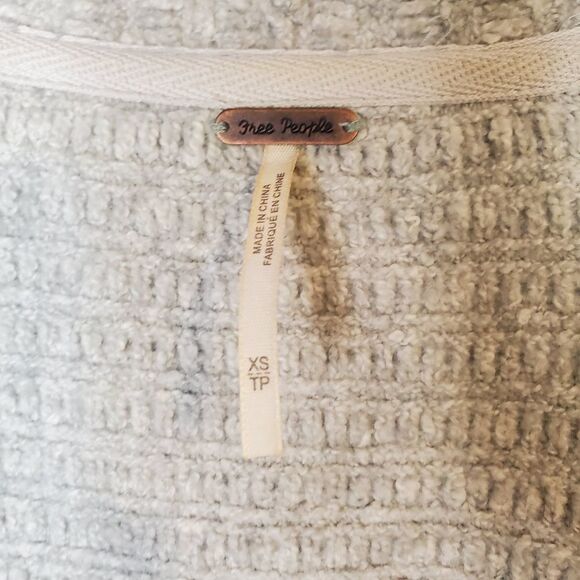 Free People Heart It Laces Lace Up Ribbon Tunic Sweater XS - Picture 5 of 5